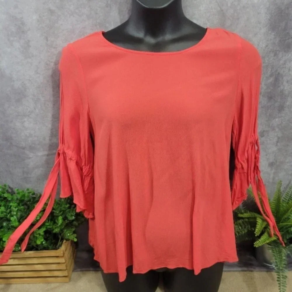 Gibson Latimer Women's‎ Casual Soft Comfy 3/4 Sleeve Blouse Size 1X